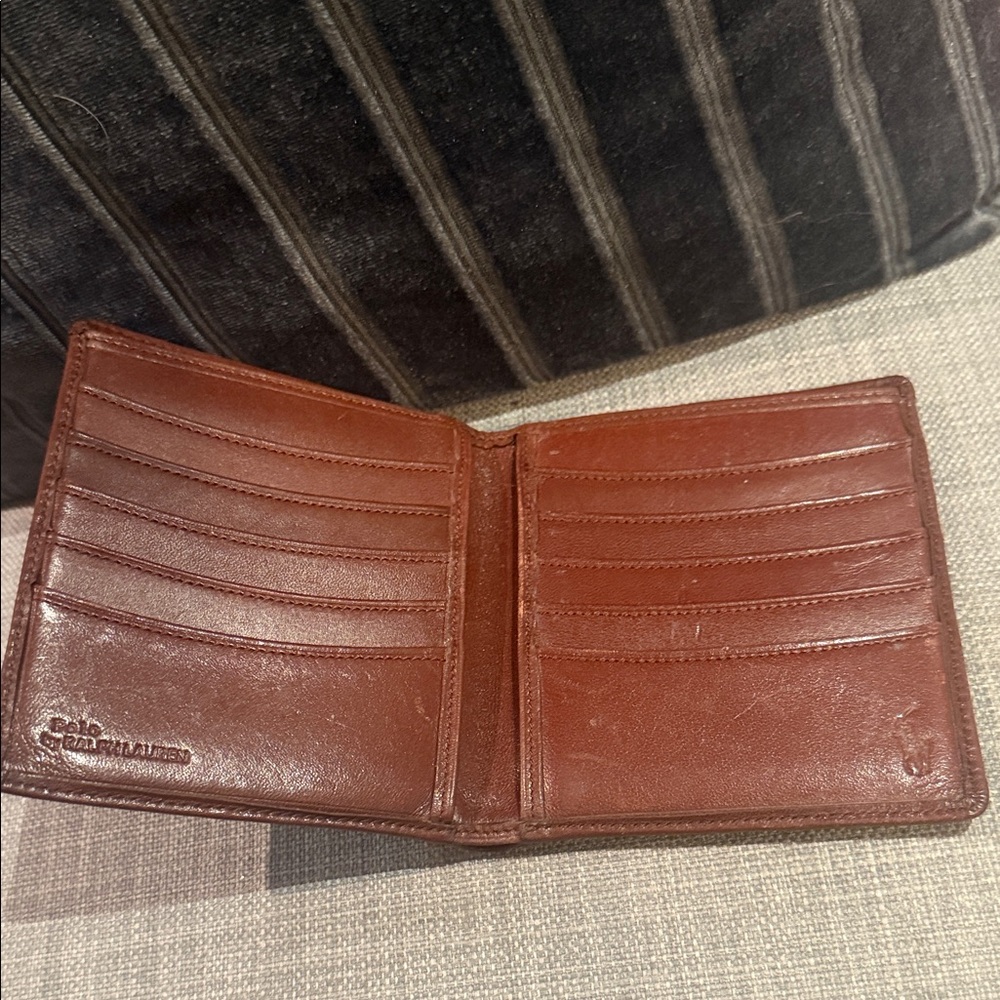 Polo by Ralph Lauren Plaid Leather Trim Wallet - Picture 2 of 8